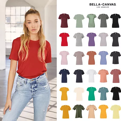 Buy Bella + Canvas Women's Relaxed Jersey Short Sleeve T 6400 - Crew Neck Plain Top • 7.79£