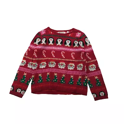 Buy H&M Red And Green Patterned Christmas Jumper Age 5 • 5£