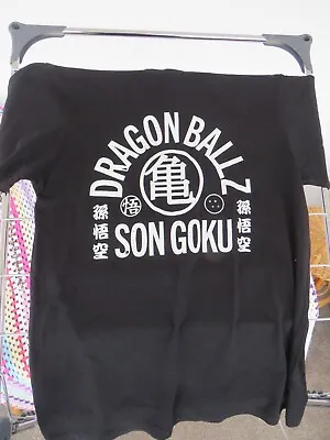 Buy Dragonball Z Son Goku Official Merch Label M Size Short-sleeved Black T-shirt • 9.40£