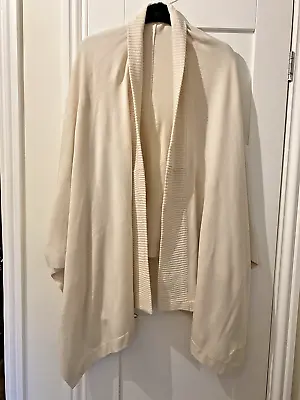 Buy Collection Debenhams Cream Knitted Wrap Shawl Cape Jacket ONE SIZE • 12£