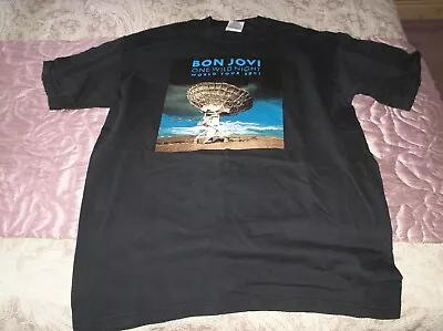 Buy Vintage Bon Jovi One Wild Night 2001 Tour T-Shirt Size L Music - Screen Stars • 8£