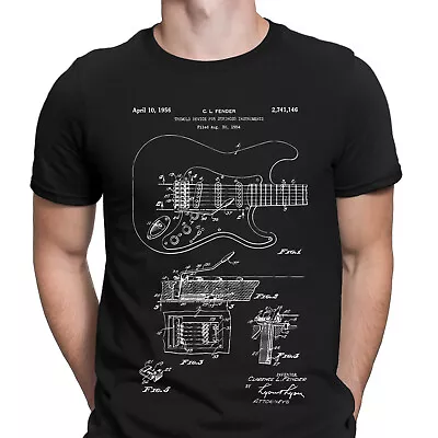 Buy Fender Guitars Music Hip Hop Retro Vintage Mens T-Shirts Tee Top #GVE6 • 11.99£