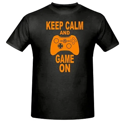 Buy Keep Calm & Game On Childrens T Shirt,(orange Logo),kids T Shirt 3 - 15 Years • 9.99£