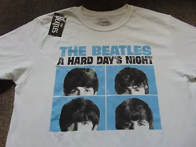 Buy Men's ROCK OFF Apple The Beatles Hard Days Night Seamless Cotton T Shirt Size L • 15.99£
