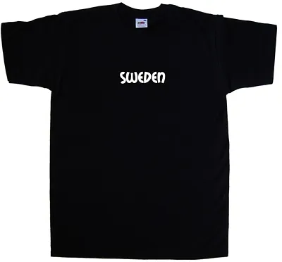 Buy Sweden Text T-Shirt • 8.99£