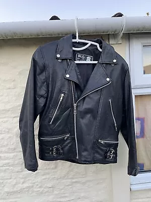 Buy Used Mens Biker Vintage Motorcycle Leather Jacket • 40£