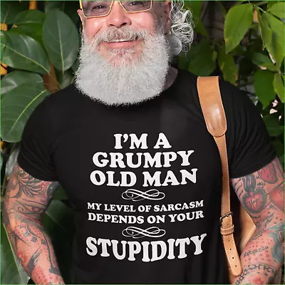 Buy Funny Humorous Sarcastic Grumpy Old Man Hammer Premium T-shirt S -to 4XL • 12£