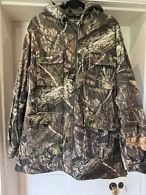 Buy Men's Mossy Oak Camouflage Hunting Hiking Fishing Hooded Outdoor Activity Jacket • 25£