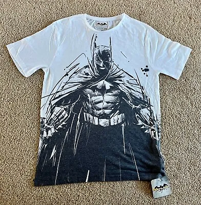 Buy Batman T-shirt Mens Size Small In White Licensed Product BNWT • 9.95£