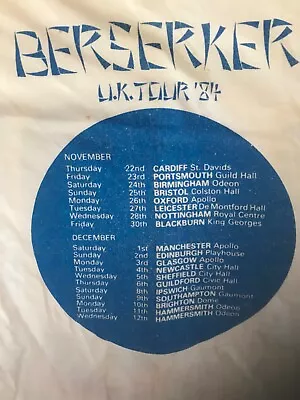 Buy Gary Numan Official 1984 Berserker Tour T-shirt • 22£