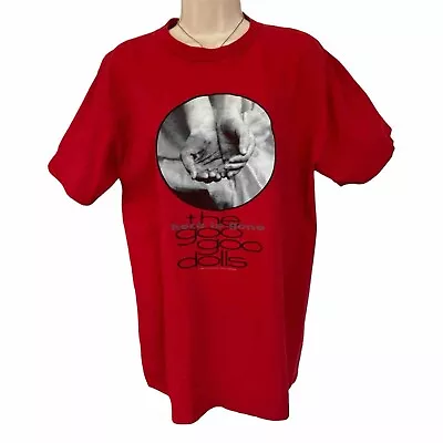Buy Vintage Goo Goo Dolls T-Shirt Here Is Gone Tour Red Shirt Medium • 33.03£