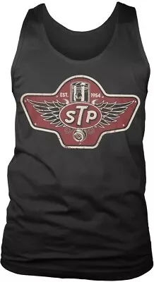Buy STP Piston Emblem Tank Top Black • 23.89£