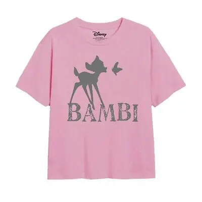 Buy Disney Girls T-shirt Bambi Silhouette Top Tee 3-13 Years Official • 9.99£