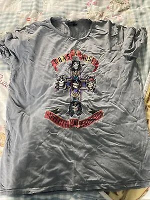 Buy Guns N Roses Appetite For Destruction T Shirt Tie Dye White XXL • 1.99£