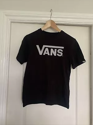 Buy Vans T Shirt Ladies Medium Black • 6.50£