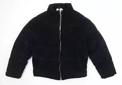 Buy Topman Mens Black Quilted Jacket Size M Zip • 7£