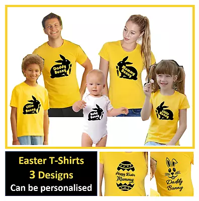Buy PERSONALISED Easter Wife Husband Kids Children T-Shirt Egg Bunny Gift Fruit Loom • 7.95£