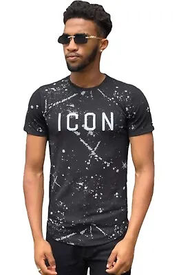 Buy Mens Icon T Shirts By Mentex Urban Hip Hop Designer Street Teeshirts  • 16£