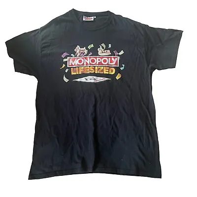 Buy Monopoly Life Sized Rare Promo T-shirt Black Size L • 24.95£