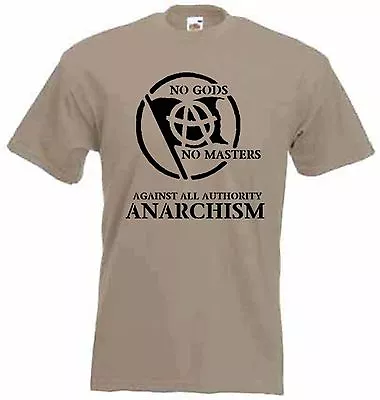 Buy ANARCHIST SLOGAN T-SHIRT -  Punk Anarchy Anarchism Class War - Colour Choice • 12.95£