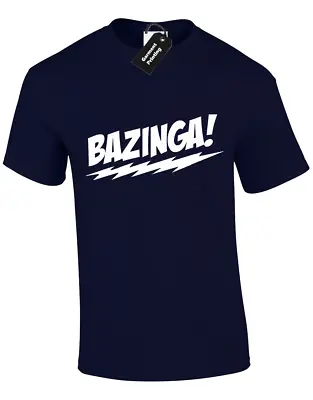 Buy Bazinga Mens T Shirt Big Sizes S-5xl Bang Sheldon Theory Soft Kitty Penny Top • 7.99£