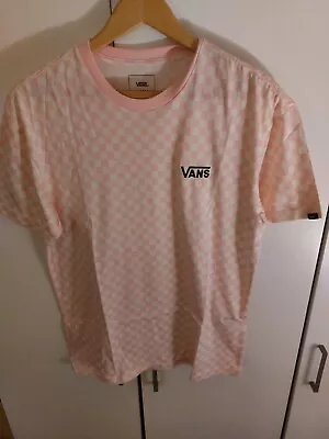 Buy VANS PINK  T-SHIRT ,100% Oryginal New Collection, XS, NEW COLLECTION ONE ON EBAY • 34.99£