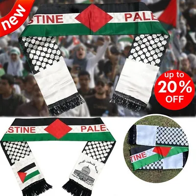 Buy Palestine Scarf 14*130cm Palestine Flag Scarf Palestinian Scarves Decoration 1x • 2.90£