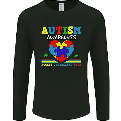 Buy Autism Awareness Autistic Love Accept ASD Mens Long Sleeve T-Shirt • 11.99£