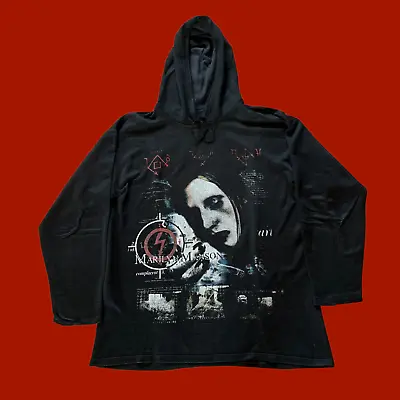 Buy Marilyn Manson Antichrist Superstar Holy Wood Death Vintage Hoodie T-Shirt XL • 999.99£