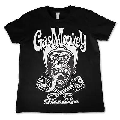 Buy Officially Licensed Gas Monkey Garage- Biker Monkey Kids T Shirts Ages 3-12 Year • 8.71£