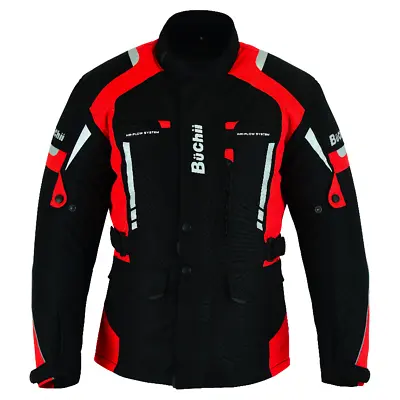Buy Buchii Motorcycle Jacket Motorbike Heavy Duty Cordura 600D Waterproof HiVis Full • 65.99£