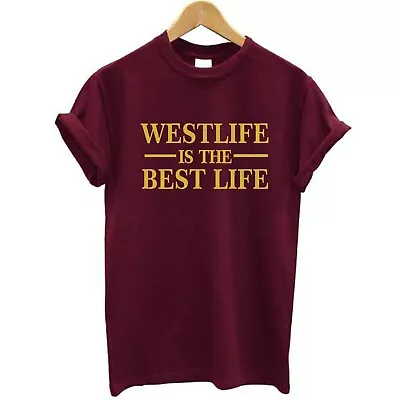 Buy New Westlife Is The Best Life Gold Print Adult's Kid's Tshirt Free UK Postage • 15.99£