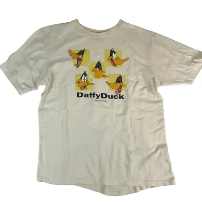 Buy Daffy Duck Yellow T-Shirt Size Small By Looney Tunes 1998 • 31.60£