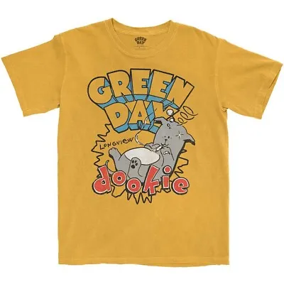 Buy Green Day Dookie Longview Yellow T-Shirt New & Official Rock Merchandise • 15.95£