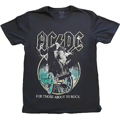 Buy AC/DC T-Shirt About To Rock 1981 Colour ACDC Band Official Black New • 14.95£