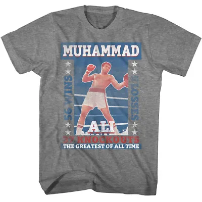 Buy Muhammad Ali Boxing Champ Goat 56 Wins 5 Loses 37 Knockouts Men's T Shirt • 38.47£