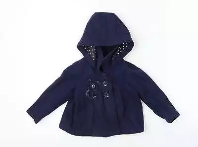 Buy Bows & Arrows Girls Blue Jacket Coat Size 2 Years • 7£