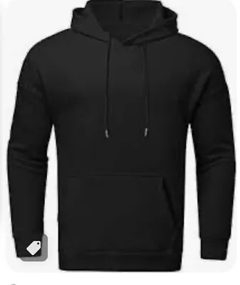 Buy Premium Plain Black Colour Hoodies, High Quality Hoodies. Available In All Sizes • 5.99£