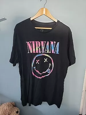 Buy Nirvana Size XXL 2XL Black T-shirt (424/85) • 6£