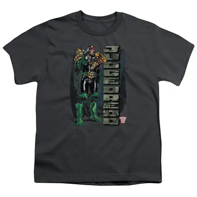 Buy Judge Dredd Balm Kids Youth T Shirt Licensed Comic Book IDW Tee Charcoal • 14.05£