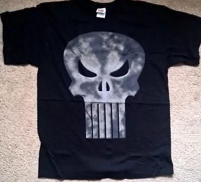 Buy Marvel Official Punisher T Shirt Large L Black • 15£