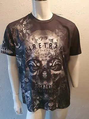 Buy Mens Firetrap Short Sleeve Sub Moth - Skull T Shirt Size XXL NEW RRP £27.99 • 15.99£