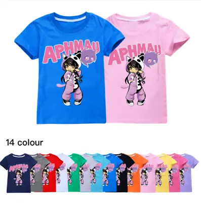 Buy Kids T-Shirt Aphmau Youtuber Merch Gaming Kids Boys Girls Tee Tops 2-14Y Gifts • 6.99£