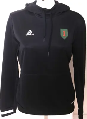 Buy NEW Fort Riley Kansas Adidas Team 19 Black Hoodie Pullover Sweatshirt Womens M • 38.60£