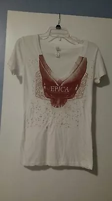 Buy EPICA White/copper V-neck T-shirt The Price Of Freedom Womens Size Medium • 12.80£