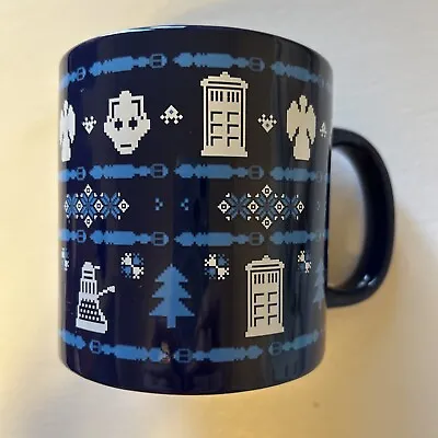 Buy Doctor Who “Ugly Christmas Sweater” Coffee Mug Blue 20oz • 16.11£