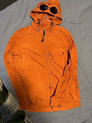 Buy Cp Company Men’s Goggle Jacket Nylon Chrome-r Small Orange Genuine • 150£