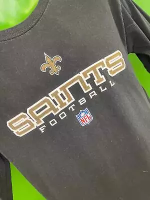 Buy NFL New Orleans Saints L/S 100% Cotton Black T-Shirt Youth Large 14-16 • 8.99£