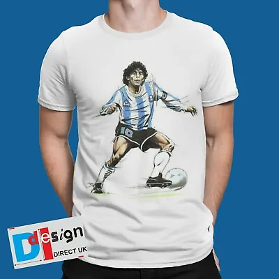 Buy Diego Maradona T-Shirt Football Classic Greatest 70s 80s 90s Retro 10 1986 • 5.99£