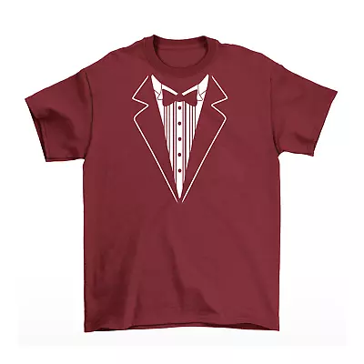 Buy Tuxedo T-Shirt Smart Fancy Dress Dinner Costume Mens Womens Funny Christmas Gift • 7.99£